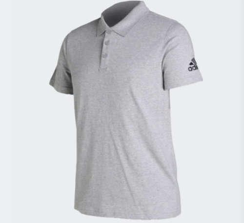 Original Men's ADIDAS MH PLAIN POLO Grey CK7632 Size Medium
