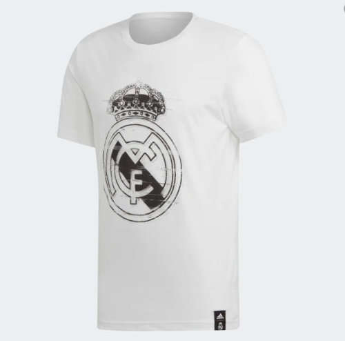 Original Mens adidas Real Madrid DNA Graphic Tee White DP5191 Size Extra Large