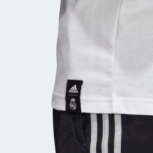 Original Mens adidas Real Madrid DNA Graphic Tee White DP5191 Size Extra Large