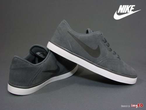 Original Mens Nike SB CHECK Dark Grey/ Black-White 705265 011 Size UK 8 (SA 8)