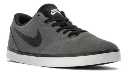 Original Mens Nike SB CHECK Dark Grey/ Black-White 705265 011 Size UK 8 (SA 8)