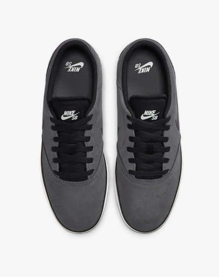 Original Mens Nike SB CHECK Dark Grey/ Black-White 705265 011 Size UK 8 (SA 8)