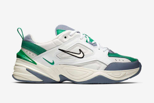 Original Mens NIKE M2K Tekno Platinum Tint/ Sail Green AV4789 009 Size UK 8 (SA 8)