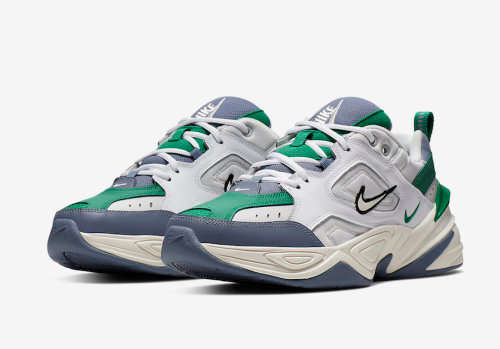 Original Mens NIKE M2K Tekno Platinum Tint/ Sail Green AV4789 009 Size UK 8 (SA 8)