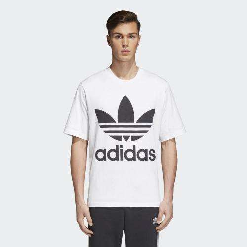 Original Men's adidas Trefoil Oversized Tee (White) CJ0847 Size Medium