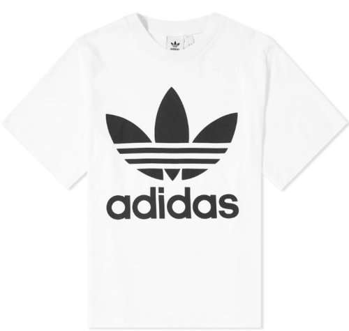Original Men's adidas Trefoil Oversized Tee (White) CJ0847 Size Medium
