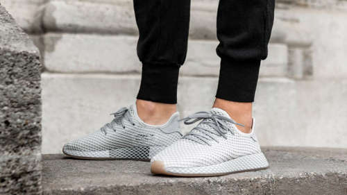 Original Men's ADIDAS Deerupt Runner Core grey CQ2628 Size UK 9 (SA 9)