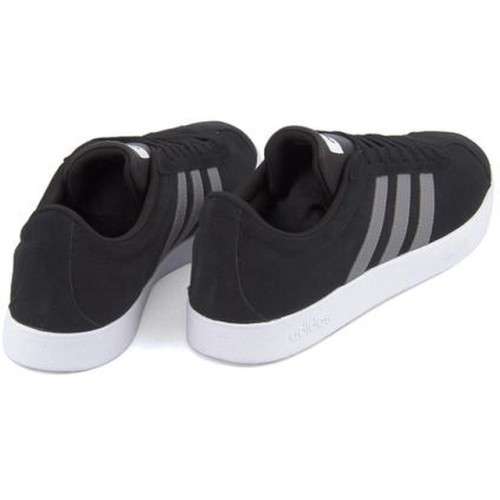 Original Men's adidas VL Court 2.0 Black Skate Boarding B43808 Size UK 6 (SA 6)