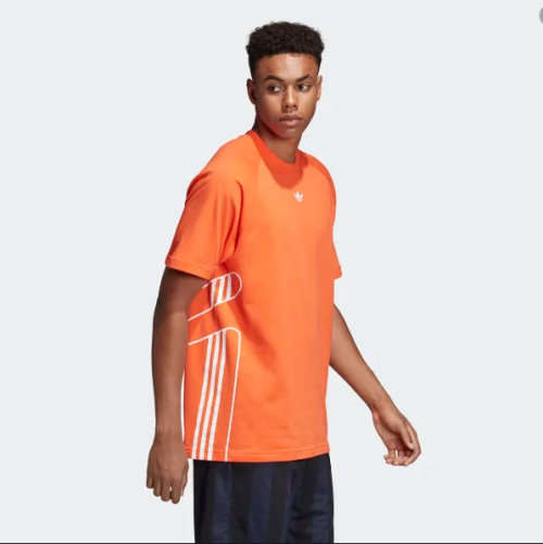 Original Men's adidas Flamestrike Tee True Orange DU8108 Size XL