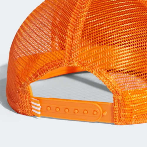 Original Men's adidas Trefoil Trucker Hat DH4168 True Orange One Size Fits All