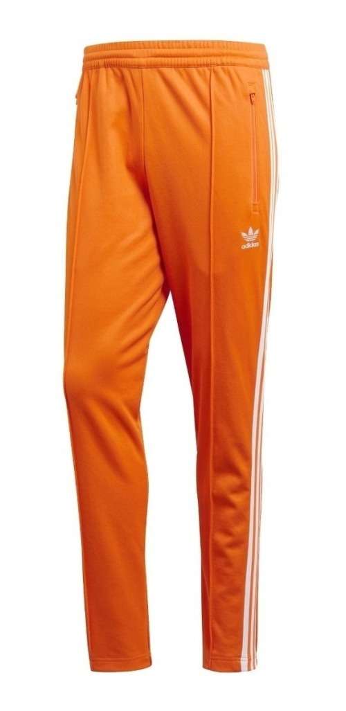 Original Men's adidas Beckenbauer Track Pant True Orange CL0284 Size Large