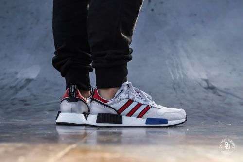 Original Men's adidas Rising Star xR1 Silver Metallic Red G26777 Size UK 7 (SA 7)