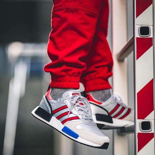 Original Men's adidas Rising Star xR1 Silver Metallic Red G26777 Size UK 7 (SA 7)