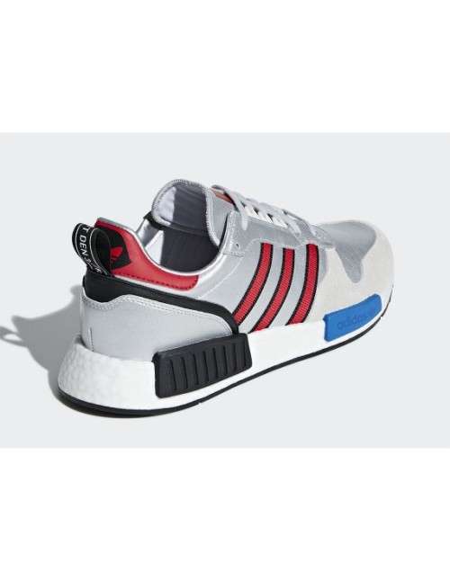 Original Men's adidas Rising Star xR1 Silver Metallic Red G26777 Size UK 7 (SA 7)