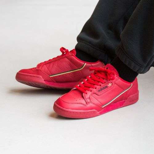 Original Men's adidas CONTINENTAL 80 RED EE4144 Size UK 10 (SA 10)