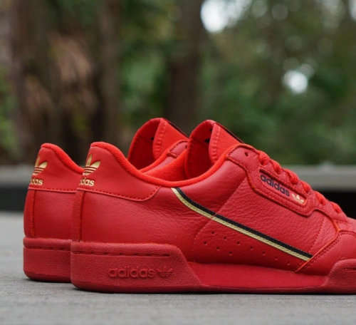 Original Men's adidas CONTINENTAL 80 RED EE4144 Size UK 10 (SA 10)