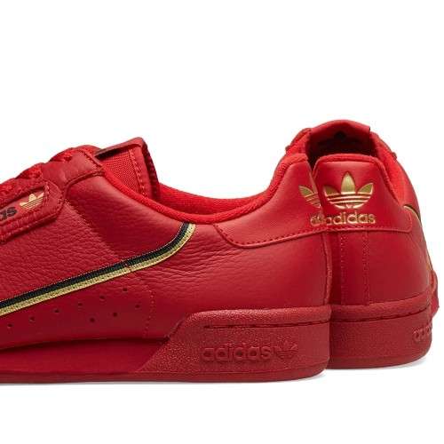 Original Men's adidas CONTINENTAL 80 RED EE4144 Size UK 10 (SA 10)
