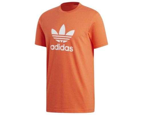 Original Men's adidas Trefoil Tee True Orange CL0277 Size Large