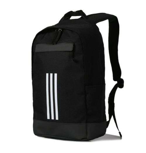 Original adidas Unisex Classic 3 Stripe Backpack Black Work Travel Gym Bag CF3300