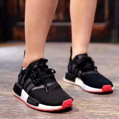 Original Mens adidas NMD_R1 CQ2413 Core Black/Carbon/ Trace Scarlet Size UK 12 (SA 12)