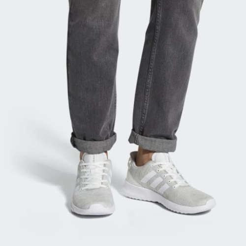 Original Men's adidas Cloud Foam Racer TR Grey/ White DB0682 Size UK 12 (SA 12)