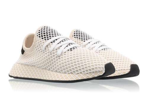 Original Women's adidas Deerupt Runner Beige/ White/ Black CQ2913 Size UK 6 (SA 6)