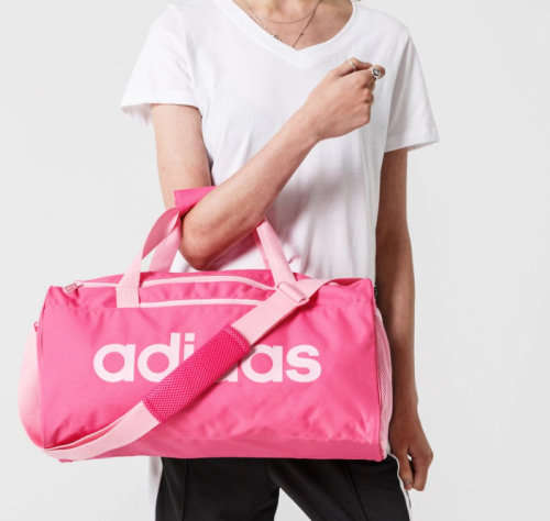 Original Women's adidas Linear Core Duffel Bag Small Hot Pink DT8624