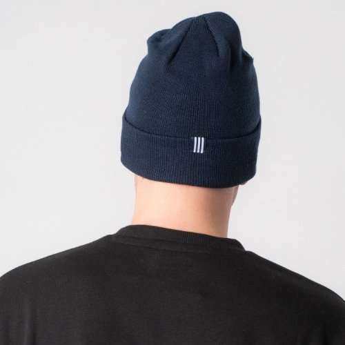 Original Men's adidas Trefoil Beanie Blue BK7639 One Size Fits All