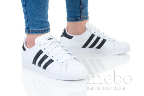 Original Women's adidas Coast Star J EE9698 Black/White Size UK 5 (SA 5)