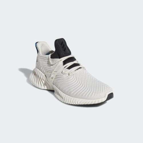 Original Mens adidas Alphabounce Instinct Raw White/ Core Black D96542 Size UK 11 (SA 11)