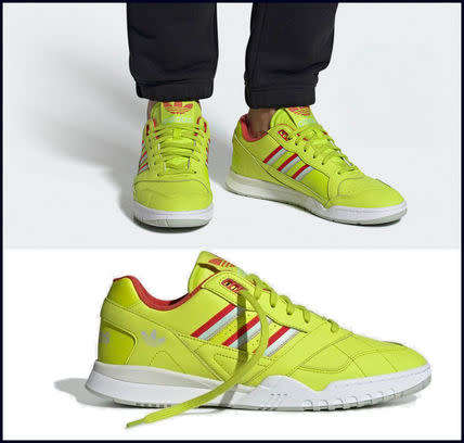 Original Mens adidas A.R Trainers Neon Yellow DB2736 UK 10 (SA 10)