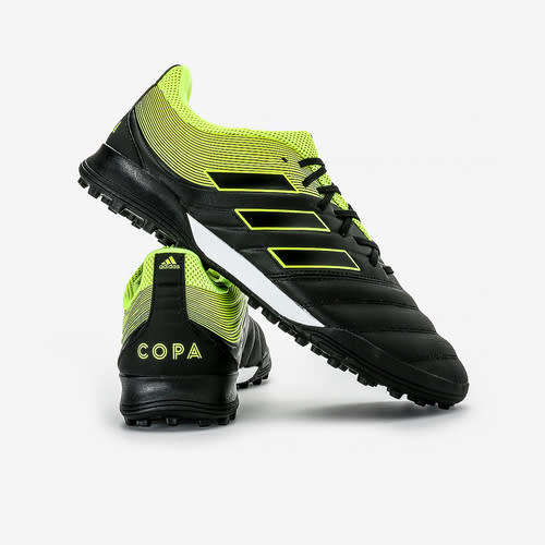 Original Mens adidas COPA 19.3 TF Black/Neon Green BB8094 UK Size 9 (SA 9)