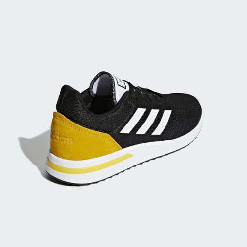Original Mens adidas RUN 70S Knit Carbon Black/ Gold BD7961 Size UK 8 (SA 8)