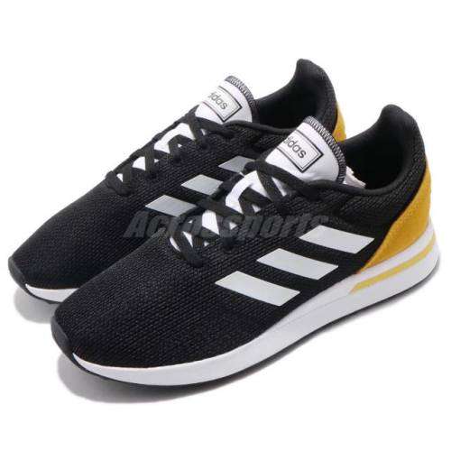 Original Mens adidas RUN 70S Knit Carbon Black/ Gold BD7961 Size UK 8 (SA 8)