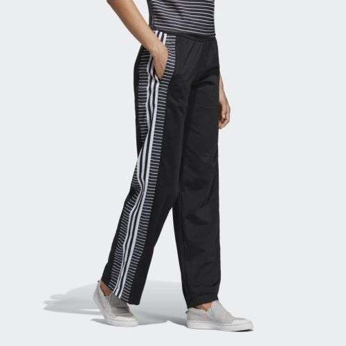 Original Women's adidas Track Pants Black & White Stripes DU9880 Size UK/SA - 12 (Medium)