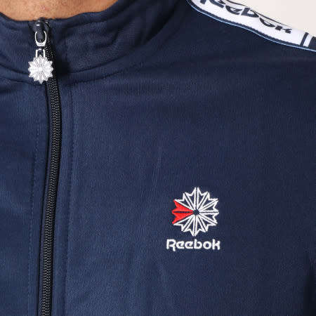 Original Men's Reebok Classics Taped Track Top Navy Blue DT8148 Size Large