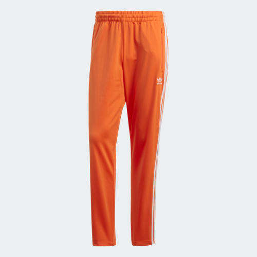 Original Men's adidas FIREBIRD TRACK PANTS Orange CL7844 Size Large