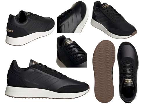 Original Mens adidas RUN 70S Carbon Black EE9758 Size UK 9 (SA 9)