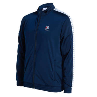 Original Men's Reebok Classics Full Zip Vector Tape Track Top Navy Blue CL9745 Size Large