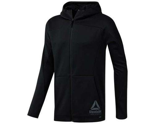 Original Men's Reebok One Series Spacer Full Zip Hoodie Black EC0978 Size Large