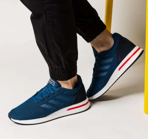 Original Mens adidas RUN 70S Blue F34820 Size UK 10 (SA 10)