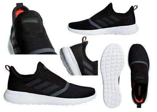 Original Men's adidas Lite Racer Slip On Black F36667 Size UK 9 (SA 9)