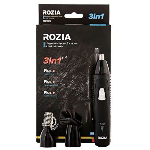 Rozia 3-in-1 Nose Facial Eyebrow Rechargeable Hair Trimmer