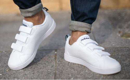 Original Men's adidas VS Advantage Clean Shoes All White AW5211 Size UK 10 (SA 10)