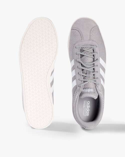 Original Men's adidas VL Court 2.0 Skate Boarding Grey/ White F34578 Size UK 12 (SA 12)