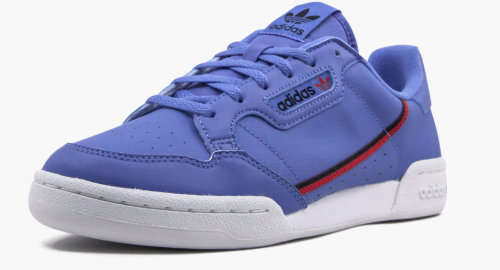 Original Women's adidas CONTINENTAL 80 Real Lilac/ Scarlet F97502 Size UK 4 (SA 4)