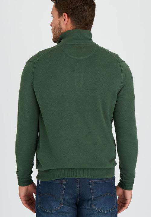 Original Mens PRINGLE Charleston 1/4 Zip Knit Dark Green Size Large