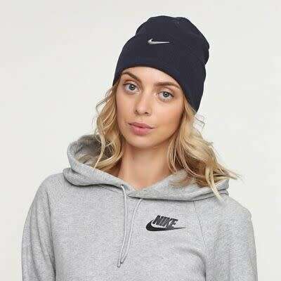 Original UNISEX Nike WINTER METAL SWOOSH BEANIE Black CK6484 010 One Size fits All