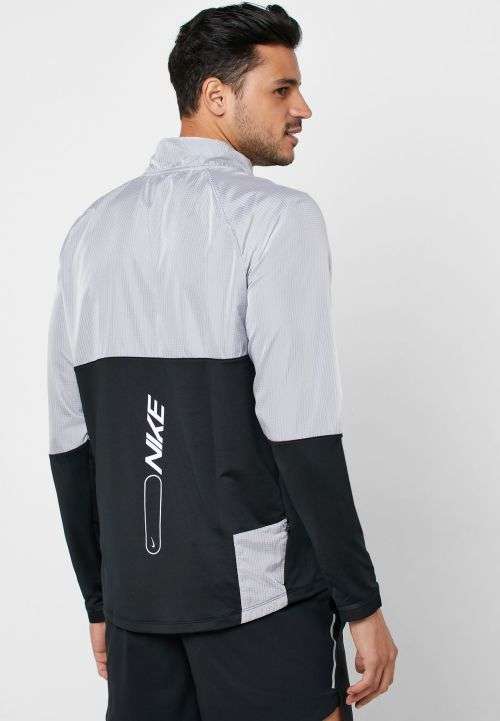 Original Mens NIKE Element 1/2 Zip Running Hybrid Top BV4725 010 Size Large