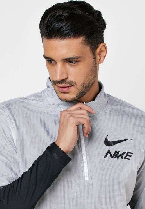 Original Mens NIKE Element 1/2 Zip Running Hybrid Top BV4725 010 Size Large